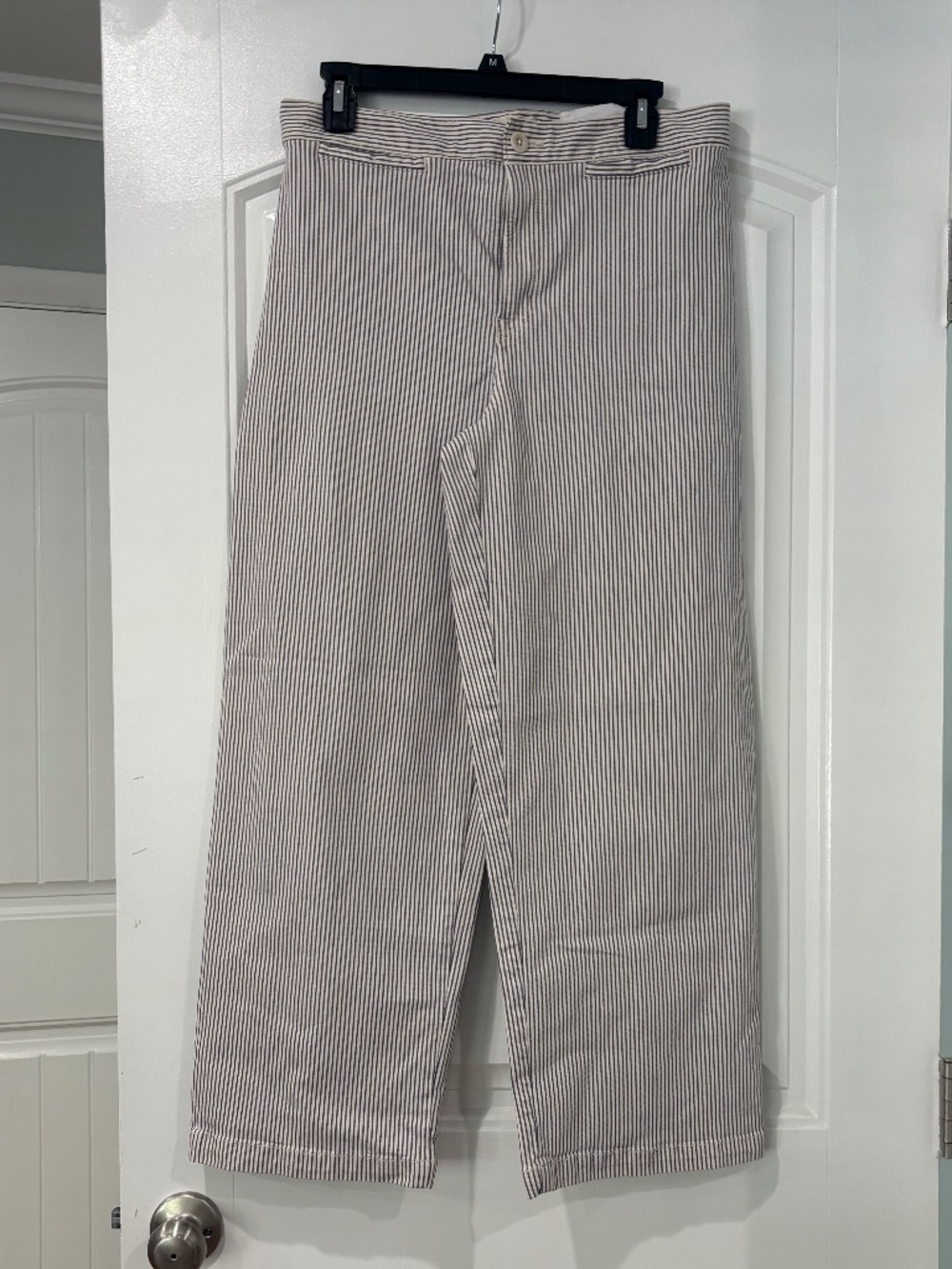 Madewell The Emmett Wide-Leg Crop Pant: Welt Pocket Edition